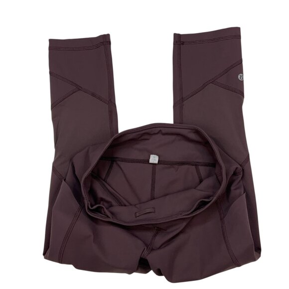 Lululemon Pace Rival Crop 22" Legging 6 Dark Adobe Cropped Mid Rise Run Athletic - Picture 3 of 15